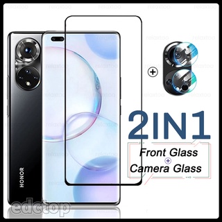 1-To-2 9D Curved Edge Camera Glass For Honor50 Honor 50 Lite Honer Xonor 50Lite Light 9H Screen Protectors Film Cover