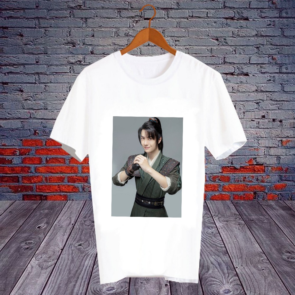 เสื้อยืดสีขาว สั่งทำ เสื้อยืด สินค้าศิลปินดาราจีน ซีรี่ส์จีน Legend of Fei นางโจร หวังอี้ป๋อ Wang Yibo จ้าวลี่อิ่ง ROF11