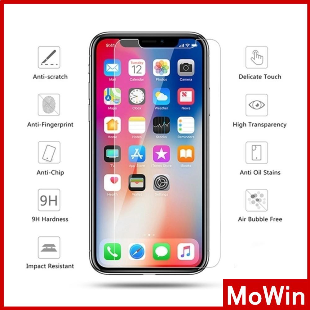 Mowin - ฟิล์มกระจกนิรภัย ป้องกันหน้าจอความแข็ง 9HD สำหรับ iPhone X 7 8plus XS 11 Max Xr SE2020 Pro iphone 7plus MAX