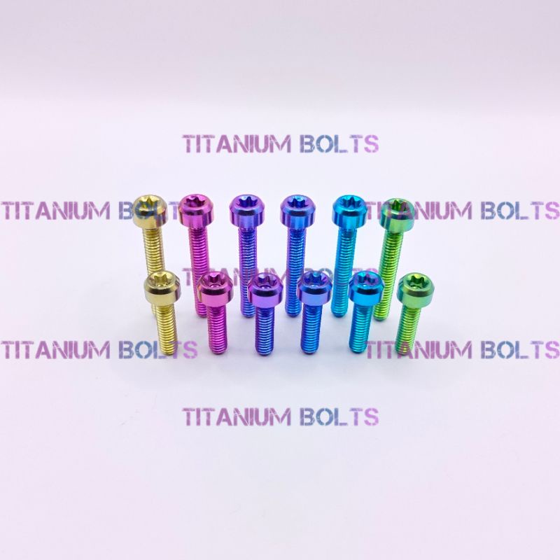 Bolt สลักเกลียวไทเทเนียม GR5 M4X15 M4X20 M4X25 M4x30 เดิม