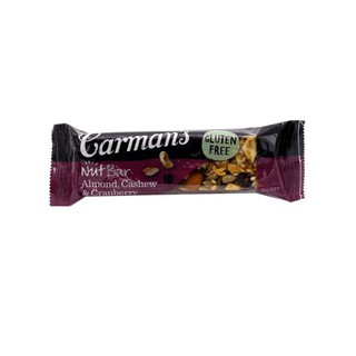 Carmans Nut Bar Almondcashew&amp;cranberry 175g คาร์แมนนัทบาร์อัลมอนด์เม็ดมะม่วงหิมพานต์และแครนเบอร์รี่ 175 กรัม