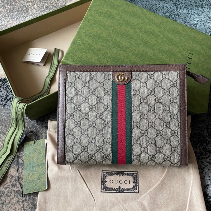 พรี​ Gucci supreme คลัทช์ 625549 Cluths กระเป๋าแฟชั่น .Atop size26×20.5×6cm