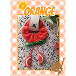 ยางรัดผมส้มจี๊ด | Orange scrunchies