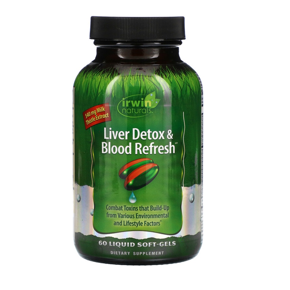 Irwin Naturals, Liver Detox & Blood Refresh, 60 Liquid Soft-Gels