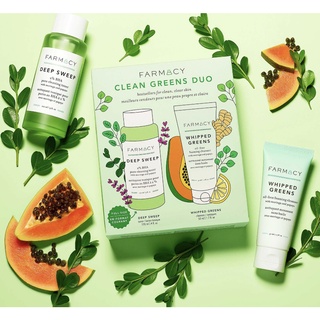 Farmacy - Clean Greens Cleanser &amp; Toner Duo [พร้อมส่ง]