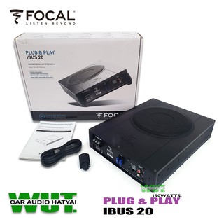 FOCAL Subbox ซับบ๊อก8นิ้ว เครื่องเสียงรถ ซับบ๊อก Plug &amp; Play Focal +พร้อมรีโมทบูสเบส รุ่น IBUS20 (ประกันบริษัท1ปี)