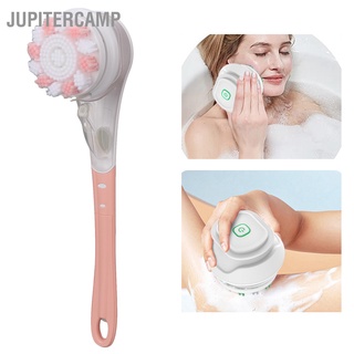 Jupitercamp แปรงขัดผิวไฟฟ้า 3 เกียร์ Usb กันน้ํา สีชมพู ถอดออกได้