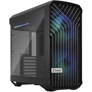 Fractal Design Torrent Compact Case fits E-ATX with Tempered Glass Light Tint RGB Black (FD-C-TOR1C-02)