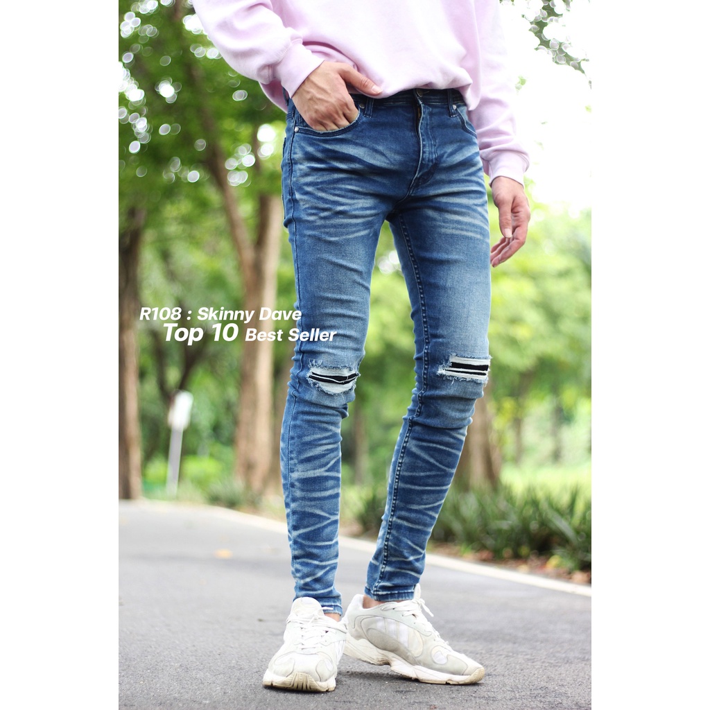 RAGA R108 กางเกงยีนส์ยืดขาเดฟ ใหม่ล่าสุด - rachen80 - ThaiPick