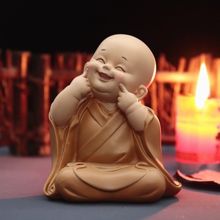 [Readystock]Ornament Handmade Little Monk Sculpture Resin Statues Accessory Buddhist#eagle