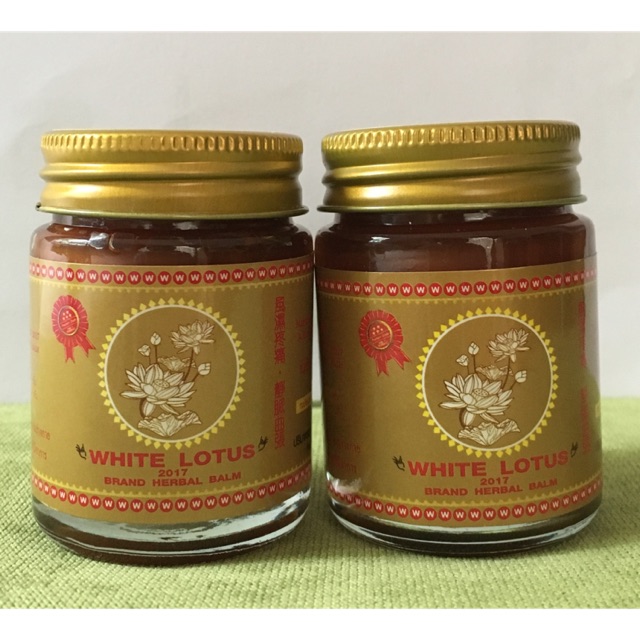 แพ็คคู่สุดคุ้ม ยาหม่องนวดแก้ปวดเมื่อย ปวดหลัง ปวดตามข้อ ตราไวท์ โลตัส