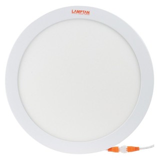 โคมไฟดาวน์ไลท์ ดาวน์ไลท์ LED LAMPTAN ULTRASLIM 24 วัตต์ DAYLIGHT อะลูมิเนียม 12" กลม สีขาว รางนีออนและดาวน์ไลท์ โคมไฟและ