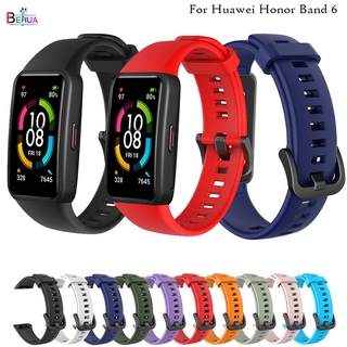 สายนาฬิกาข้อมือซิลิโคนสําหรับ Huawei Honor Band 6 / Huawei Band 6 Smart Watch band strap