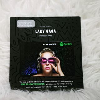 การ์ดสตาร์บัคส์อเมริกาลาย Lady GaGa Limited Edition