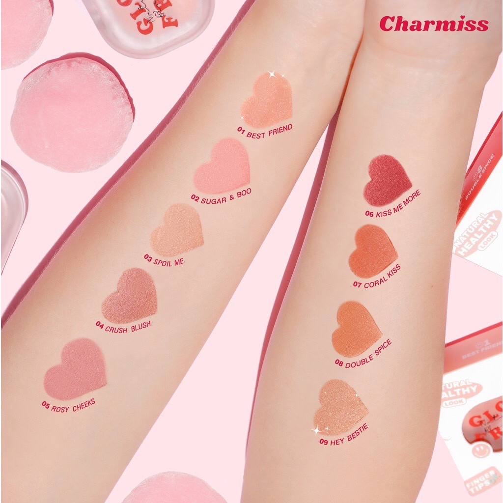 (1ชิ้น) Charmiss Glowfriend Natural Blush On บลัชออนแก้ม 4กรัม ...