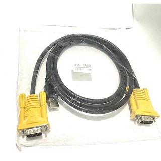 สาย VGA KVM USB ยี่ห้อMT-Viki หัว ผู้-ผู้ อย่างดี ใช้กับ D LINK ได้ยาว1.5เมตร (แท้)