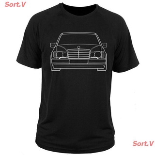 Sort.V New เสื้อยืดแขนสั้นพิมพ์ลาย Merc Benz W124 W 124 Amg Car Brabus E Class Tops สําหรับผู้ชาย เสื้อยืดผ้าฝ้ายVfq