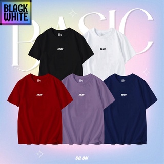 🔥พร้อมส่ง🔥BWCB So on เสื้อยืด Basic ทรง เสื้อยืดเท่ห์ เสื้อยืดฮิตๆ oversiz unisex Street apparel เสื้อยืดสีพื้น unisex F