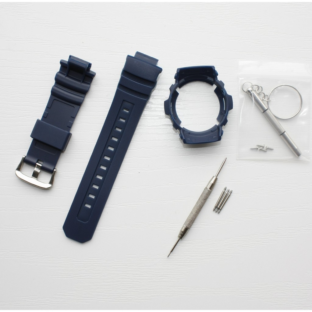 สายนาฬิกาเรซิ่นสําหรับ AW-591 AW-590 AWG-M100/101 Bezel Gshock ทนสายนาฬิกา Watchcover Watchcase ราคา ถูกที่สุด ดีลบีเคเค แกลเลอรีภาพที่ 2