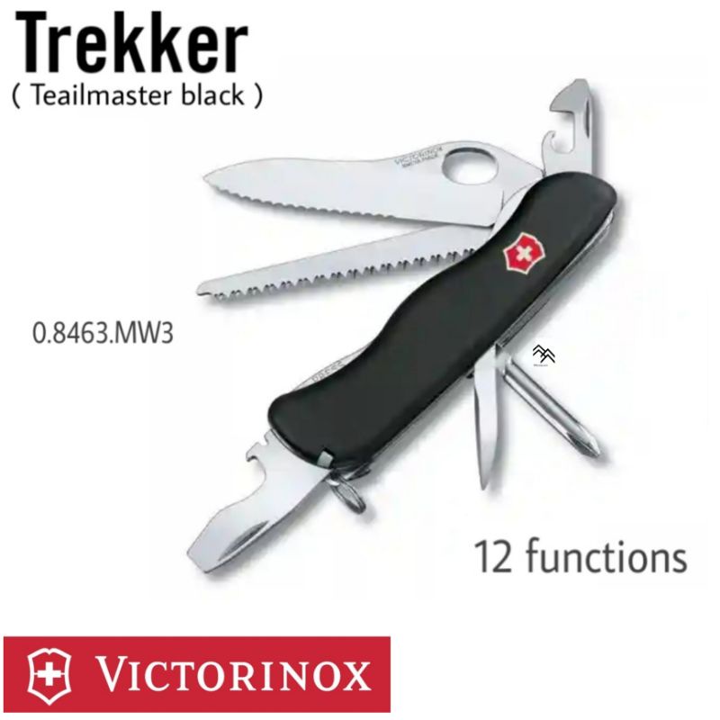 มีด VICTORINOX TRALMASTER one hand black มีดรุ่นที่เปิดมือเดียวได้ เป็นรุ่นที่ผลิตให้ทหารสวิส