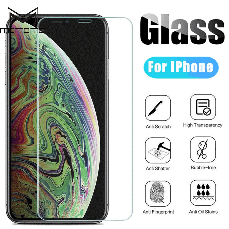ฟิล์มแก้วป้องกันหน้าจอ สำหรับ IPhone 16 15 14 13 12 Mini 11 Pro X XS MAX XR 5 5s SE 5c 6 6s 7 8 Plus 2020