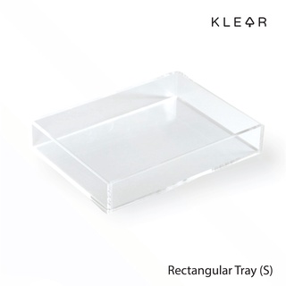 KlearObject Rectangular Tray (S) ถาดอะคริลิคใส ถาดใส่ของ ถาดใส่อุปกรณ์  ถาดเอนกประสงค์ วางของบนโต๊ะ ถาดวางเครื่องสำอางค์