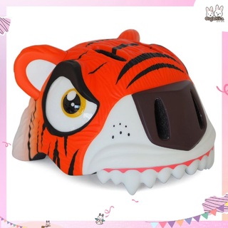 หมวกกันน็อคจักรยานสำหรับเด็กแบรนด์ Crazy Safety ลายเสือโคร่ง Orange Tiger (Size S: 49-55cm)