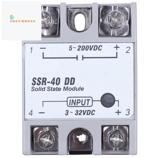 รีเลย์ Dc - Dc Ssr - 40 Dd 40 A Dc3-32 V Dc5-60 V สีขาว + Sier