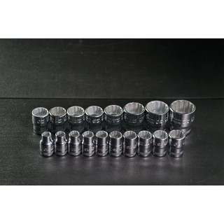 ​​​​​​BAHCO Set NO.SD1218 1/2" Dr. 7800DM Socket Set 12P, 10-32 mm. 18 Pcs./Set