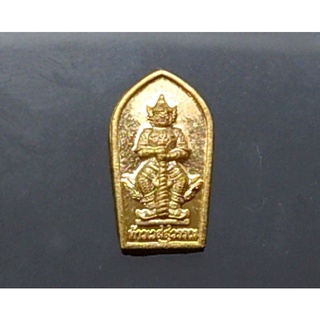 เหรียญ เนื้อทองแดง ท้าวเวสสุวรรณ ใบมะขามเล็ก (เหรียญแจกประจำปี 2563) ขนาด 1.5 เซ็น หลวงพ่ออิฎฐ์ วัดจุฬามณี ปี 2563