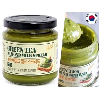 แยมชาเขียวผสมอัลมอนด์ สเปรดชาเขียว เนยทาขนมปัง กรีนที green tea almond spread Feliz เฟลิซ