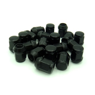 20 ตัว น๊อตล้อสีดำด้าน เบอร์ 19 เกลียว 1.5 (แบบไม่ลอก) car-lug-nuts-accessories T9