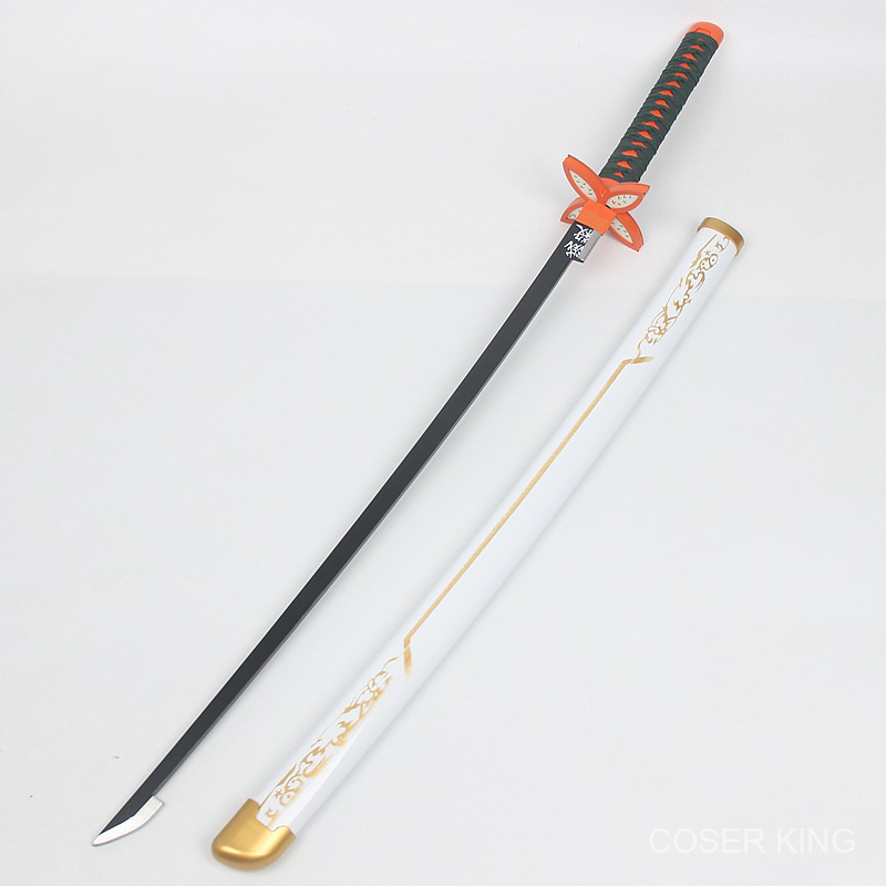 104ซม ทำด วยไม ดาบ Kimetsu No Yaiba Wooden Sword Weapon อาว ธ Demon Slayer Cosplay Kochou Shinobu Kanao Samurai Sword ม ราคาท ด ท ส ด