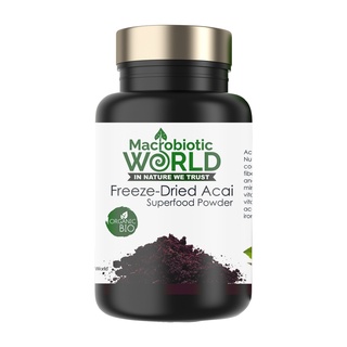 Organic/Bio Freez-Dried Acai Berry Powder | ผงอาซาอิเบอร์รี่ 100g