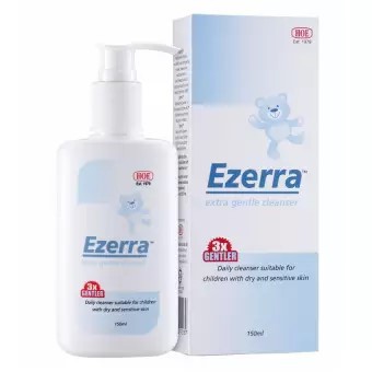 EZERRA EXTRA CLEANSER 150 ML. อาบน้ำ อีเซอร่า ผิวแพ้ง่าย ผิวแห้ง ผิวบอบบาง ผื่นแดง ผื่นแพ้