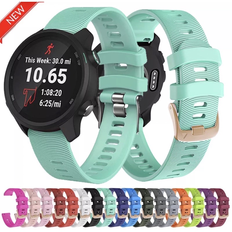 Cinturino Smartwatch Kwmobile Glitter Viola/trasparente Compatibile Garmin 20mm (vivomove Sport, Venu 2 Plus, Sq 2...)