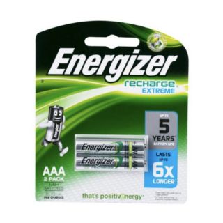 Energizer ถ่านชาร์จ AAA 1.2V  แพค2ก้อน ของแท้