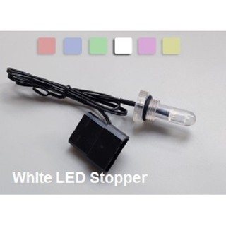 Stoper LED White, จุกปิดรูแทงค์ ขนาด 1/4 ไฟled *สีขาว ชุดน้ำระบบเปิด, Water Cooling, ชุดน้ำ, ระบายความร้อนด้วยน้ำ