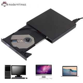 ✡MT✡ Ultra Slim External USB 2.0 Slot-in DVD-RW CD-RW CD Player Driver Writer Rewriter for PC