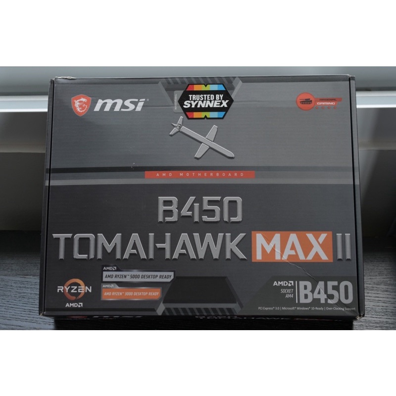 Mainboard (เมนบอร์ด) Am4 Msi B450 Tomahawk Max Ii (มือสอง)