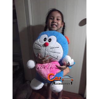 ลิขสิทธิ์แท้ 100% พร้อมส่ง!  ตุ๊กตาโดเรม่อนถือหัวใจ 16" Doraemon ถอดหัวใจออกได้