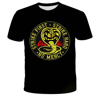 [S-5XL] Cobra KAI เสื้อยืด พิมพ์ลาย 3D แฟชั่นฤดูร้อน สําหรับเด็กผู้ชาย ผู้หญิง