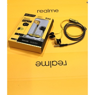 Realme R66 หูฟัง มาใหม่เสียงดี ช่องเสียบแจ็ค3.5mm ออกแบบสวยงาม