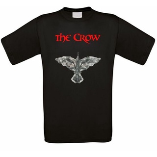 เสื้อยืดที่ต้องการตัวมากที่สุดเสื้อยืด ผ้าฝ้าย 100% พิมพ์ลาย The Crow Brandon Lee Cult Movie สําหรับผู้ชายขนาดเต็มS-5XL