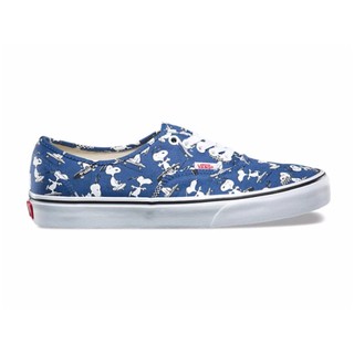 Vans รองเท้าผ้าใบแฟชั่นรุ่น Authentic X PEANUTS สีน้ำเงิน , snoopy/skating