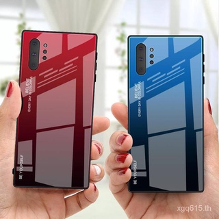 เคสโทรศัพท์กระจกนิรภัยเคสมือถือเปลี่ยนสี Samsung Galaxy Note10 plus + Note10plus Note10+