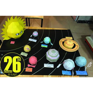 โมเดลกระดาษระบบสุริยะ Solar System Paper Model A3