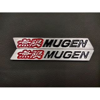 เพจอลูมิเนียม MUGEN แดงดำ มีซ้ายขวา ราคาเป็นคู่ค่ะ