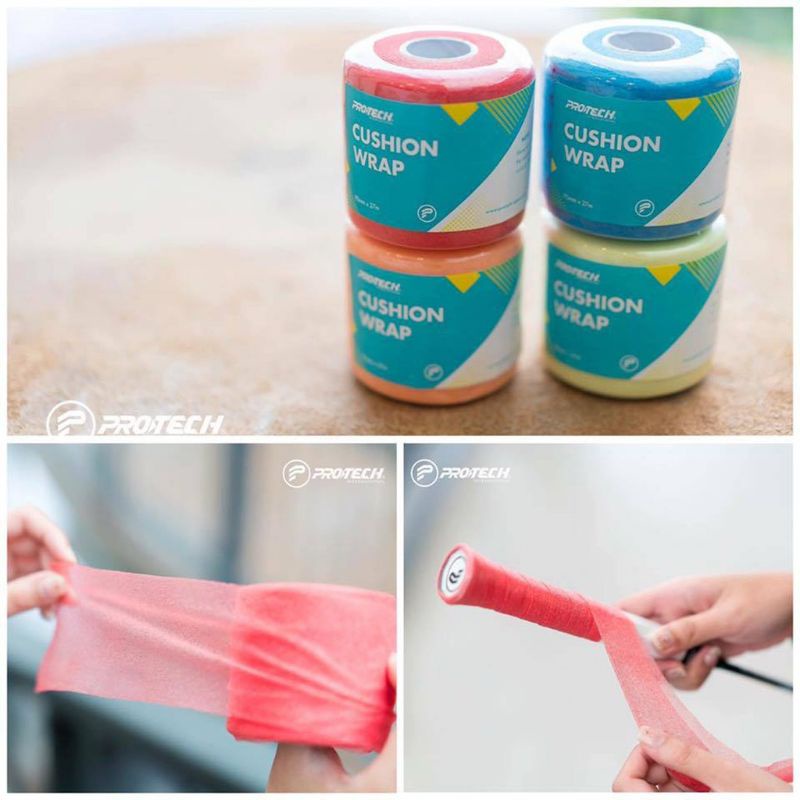 PROTECH CUSHION WRAP - สําหรับ BADMINTON (7 COLOUR)