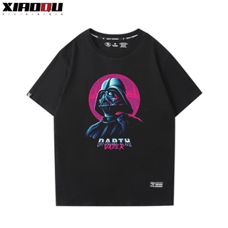 เสื้อยืดที่คุณต้องการSTAR WARS Anakin Skywalker Darth Vader Commemorative Printed Short Sleeve Cotton T-Shirtขนาดเต็มS-5